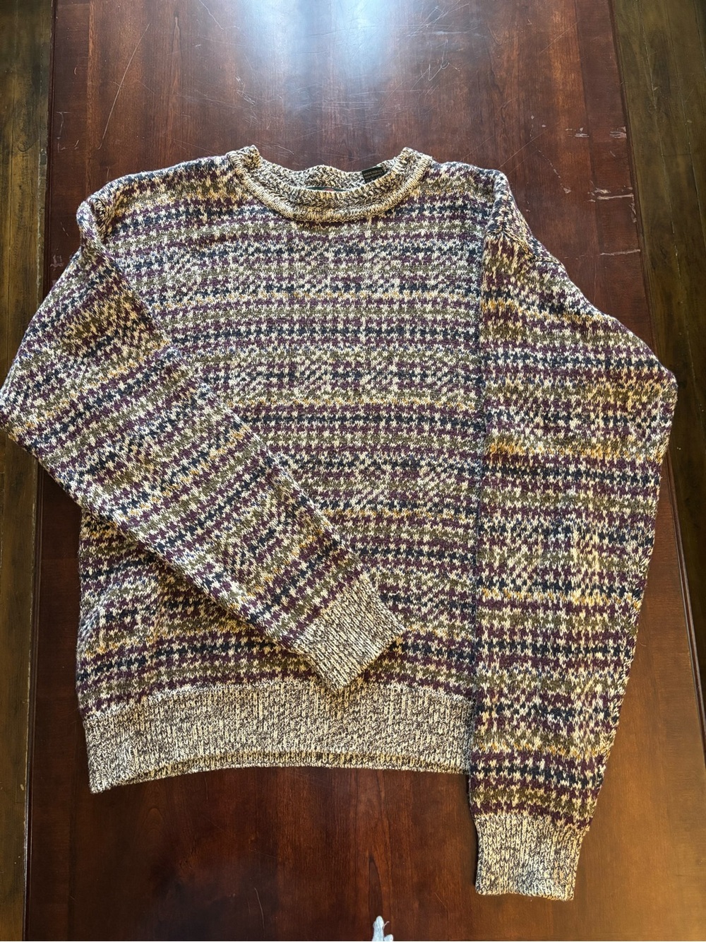 Vintage Natural Fiber Men’s Sweater